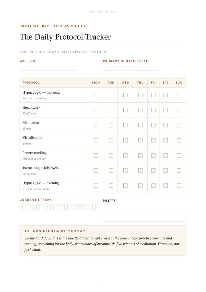Daily Protocol Tracker